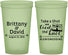 Custom Wedding 22 oz Glow In The Dark Cups - Take A Shot We Tied The Knot | 277