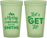 Custom Christmas 22 oz Glow In The Dark Cups - Lets Get Lit | 280001