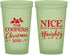 Custom Christmas 22 oz Glow In The Dark Cups - Naughty Or Nice | 280008