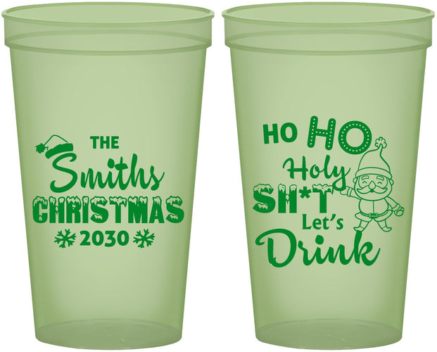 Custom Christmas 22 oz Glow In The Dark Cups - Elf | 280009