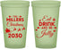 Custom Christmas 22 oz Glow In The Dark Cups - Eat Drink And Be Jolly | 280010