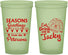 Custom Christmas 22 oz Glow In The Dark Cups - Eat Drink Be Jacky | 280016