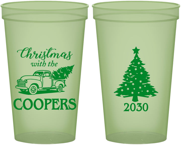 Custom Christmas 22 oz Glow In The Dark Cups - Naughty Af | 280025