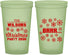 Custom Christmas 22 oz Glow In The Dark Cups - Snowflakes | 280042