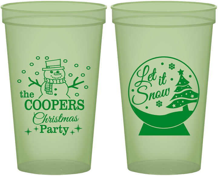 Custom Christmas 22 oz Glow In The Dark Cups - Lets Get Lit | 280051