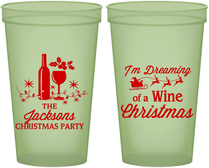 Custom Christmas 22 oz Glow In The Dark Cups - Bah Hum Bug | 280056