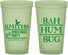 Custom Christmas 22 oz Glow In The Dark Cups - Bah Hum Bug | 280057