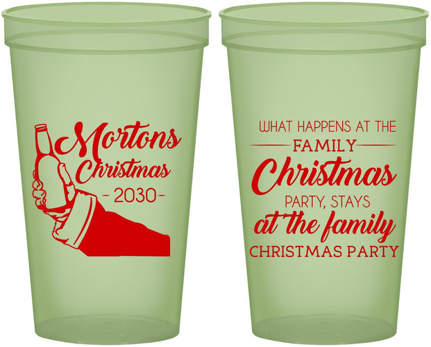 Custom Christmas 22 oz Glow In The Dark Cups - Santa Claus | 280060