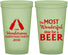 Custom Christmas 22 oz Glow In The Dark Cups - Wonderful Time For A Beer | 280064