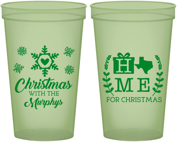 Custom Christmas 22 oz Glow In The Dark Cups - Texas | 280075