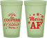 Custom Christmas 22 oz Glow In The Dark Cups - Merry Af | 280078