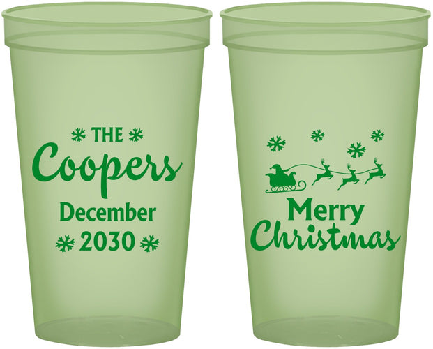 Custom Christmas 22 oz Glow In The Dark Cups - Santa Claus | 280079