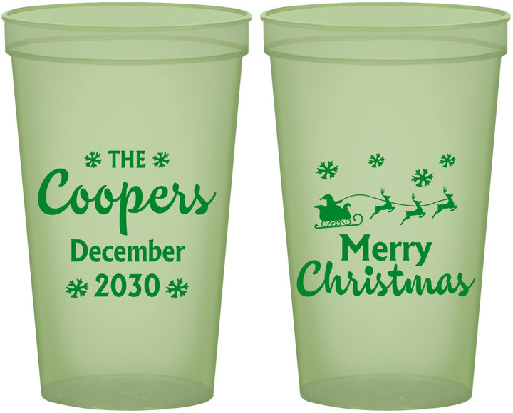 Custom Christmas 22 oz Glow In The Dark Cups - Santa Claus | 280079