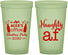 Custom Christmas 22 oz Glow In The Dark Cups - Naughty Af | 280084