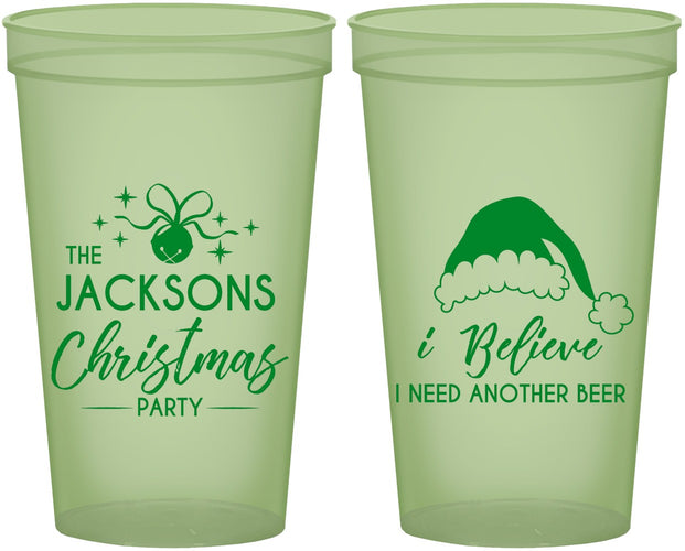 Custom Christmas 22 oz Glow In The Dark Cups - Santa Claus | 280085