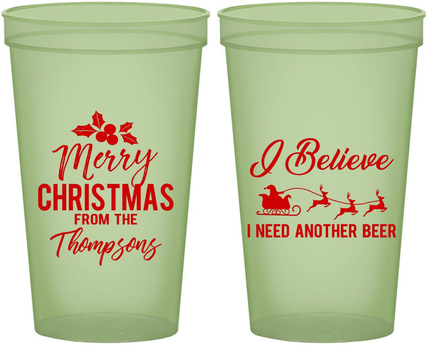 Custom Christmas 22 oz Glow In The Dark Cups - Santa Claus | 280086