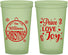 Custom Christmas 22 oz Glow In The Dark Cups - Peace Joy Love | 280094
