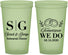 Custom Rehearsal Dinner 22 oz Glow In The Dark Cups - Tomorrow We Do | 30003