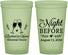 Custom Rehearsal Dinner 22 oz Glow In The Dark Cups - The Night Before | 30008