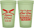 Custom Wedding 22 oz Glow In The Dark Cups - Baseball | 301