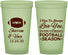 Custom Wedding 22 oz Glow In The Dark Cups - Football | 302