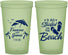 Custom Wedding 22 oz Glow In The Dark Cups - Started On The Beach | 310