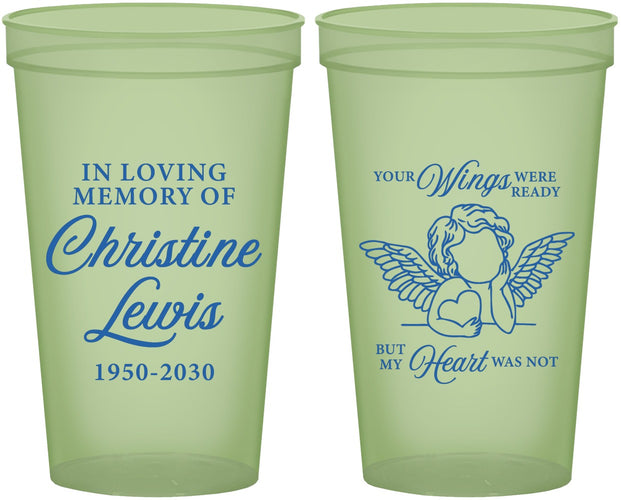 Custom Memorial 22 oz Glow In The Dark Cups - In Loving Memory | 310000