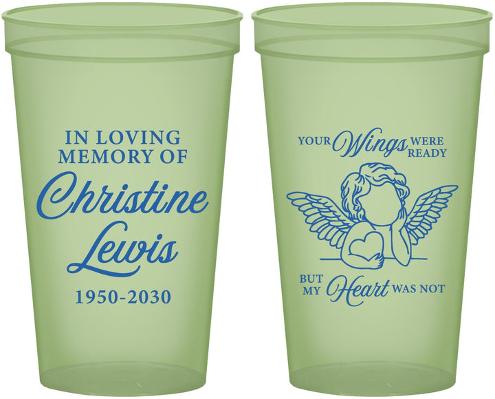 Custom Memorial 22 oz Glow In The Dark Cups - In Loving Memory | 310000