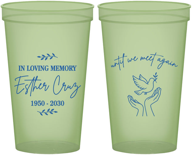Custom Memorial 22 oz Glow In The Dark Cups - In Loving Memory | 310004