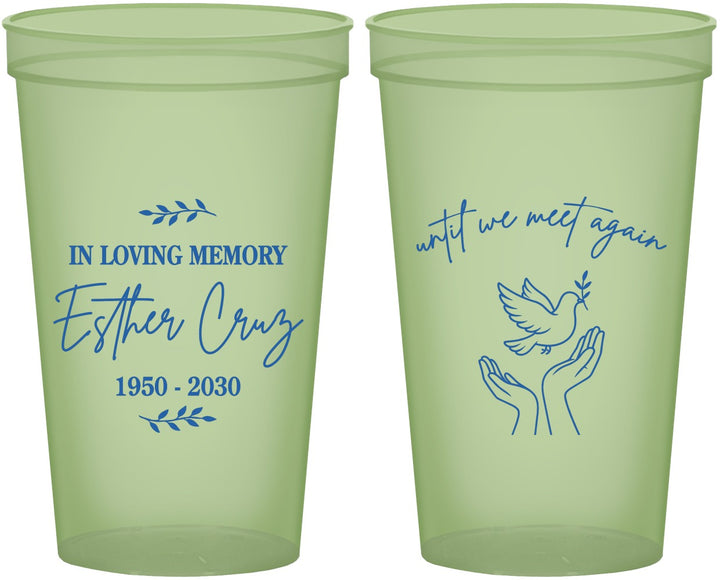 Custom Memorial 22 oz Glow In The Dark Cups - In Loving Memory | 310004