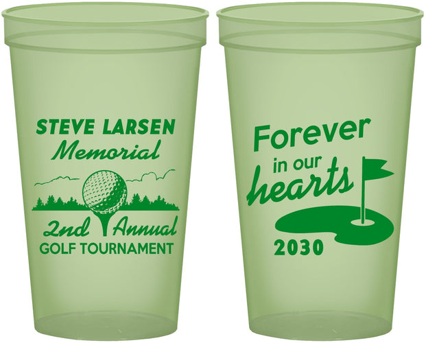 Custom Memorial 22 oz Glow In The Dark Cups - Forever In Our Hearts | 310006