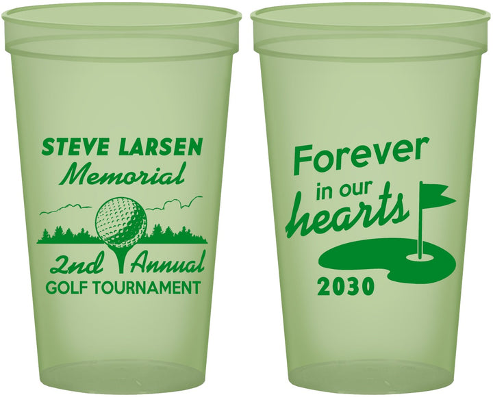 Custom Memorial 22 oz Glow In The Dark Cups - Forever In Our Hearts | 310006