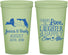 Custom Wedding 22 oz Glow In The Dark Cups - Love Laughter Happily | 329