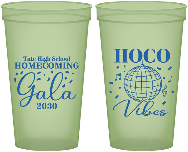 Custom Homecoming 22 oz Glow In The Dark Cups - Hoco Vibes | 330006