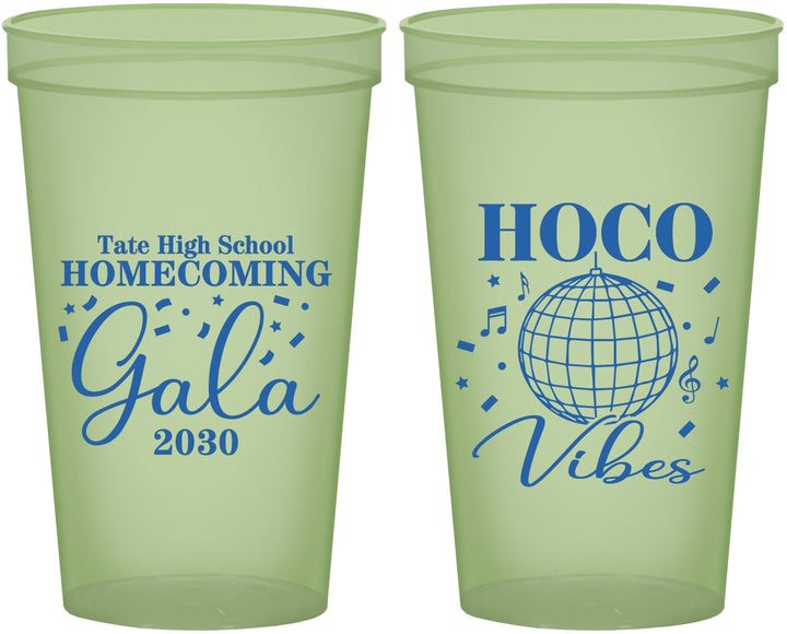 Custom Homecoming 22 oz Glow In The Dark Cups - Hoco Vibes | 330006
