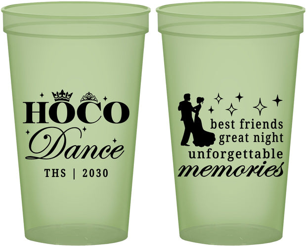 Custom Homecoming 22 oz Glow In The Dark Cups - Hoco Dance | 330007