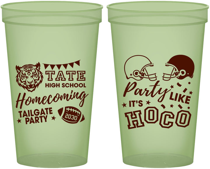 Custom Homecoming 22 oz Glow In The Dark Cups - Party Like Its Hoco | 330012