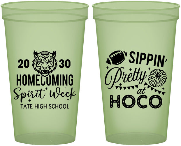 Custom Homecoming 22 oz Glow In The Dark Cups - Hoco Spirit Week | 330014