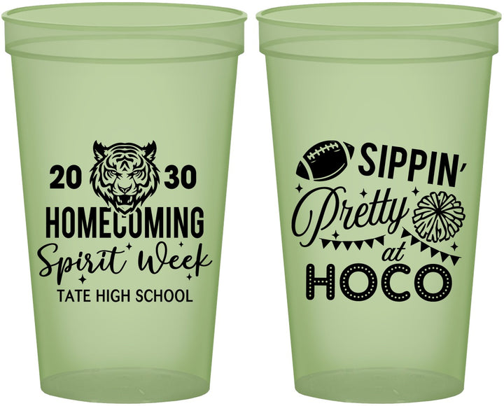Custom Homecoming 22 oz Glow In The Dark Cups - Hoco Spirit Week | 330014