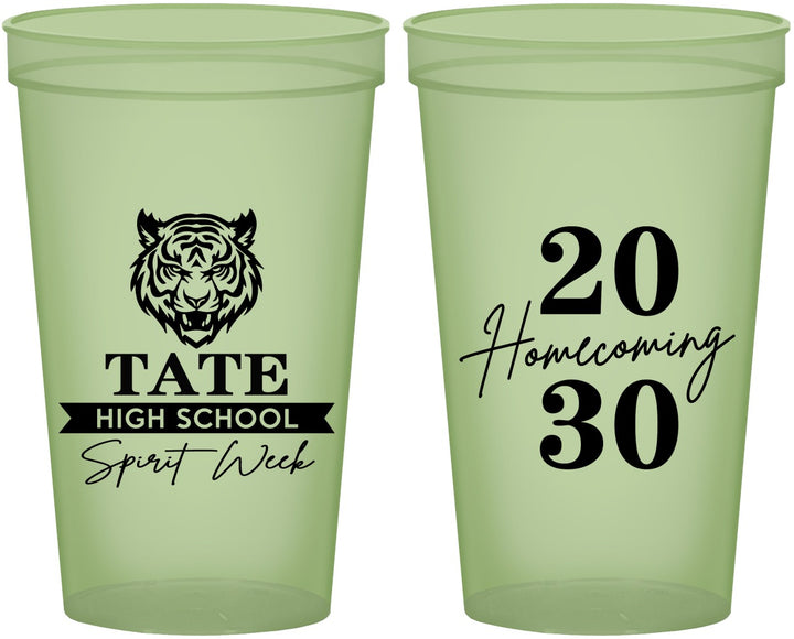 Custom Homecoming 22 oz Glow In The Dark Cups - Hoco Spirit Week | 330015