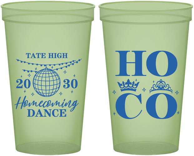 Custom Homecoming 22 oz Glow In The Dark Cups - Hoco Dance | 330016