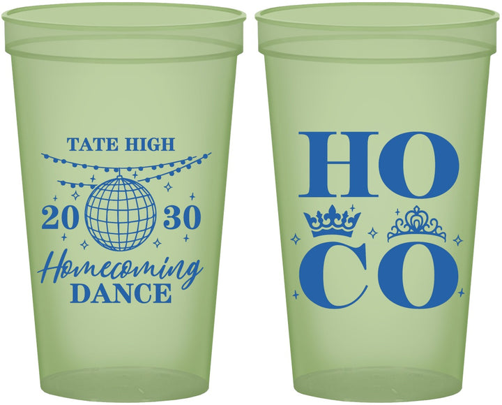 Custom Homecoming 22 oz Glow In The Dark Cups - Hoco Dance | 330016