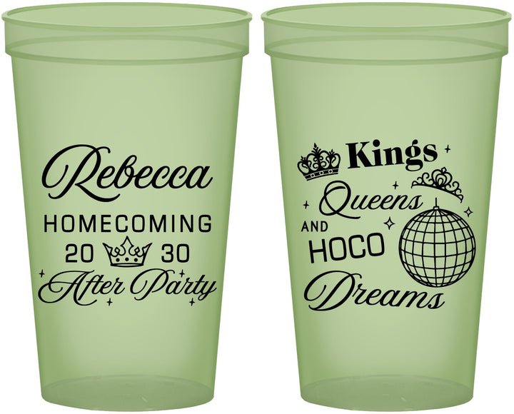 Custom Homecoming 22 oz Glow In The Dark Cups - Hoco After Party | 330027