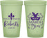 Custom Wedding 22 oz Glow In The Dark Cups - Mardi Gras | 339