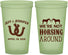 Custom Wedding 22 oz Glow In The Dark Cups - Horseshoe | 340