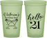 Custom 21st Birthday 22 oz Glow In The Dark Cups - Hello Twenty One | 340011