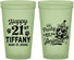 Custom 21st Birthday 22 oz Glow In The Dark Cups - Party Like An Animal Tiger | 340020