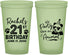 Custom 21st Birthday 22 oz Glow In The Dark Cups - Party Like An Animal Panda | 340021