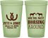 Custom Wedding 22 oz Glow In The Dark Cups - Horseshoe | 342