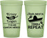 Custom Wedding 22 oz Glow In The Dark Cups - Fiesta Siesta Tequila Repeat | 344